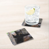 ブラックベアーズキューブラウンジ スクエアペーパーコースター (インサイチュ)