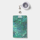 ブラックベアーズブルーとグリーン バッジ (正面（伸縮クリップ）)