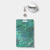 ブラックベアーズブルーとグリーン バッジ (裏面（伸縮クリップ）)