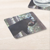 ブラックベアードリンクコースター スクエアペーパーコースター (アングル)