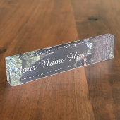 ブラックベアーネームプレート デスクネームプレート (側面)