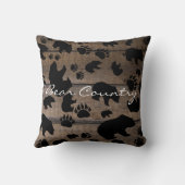 ブラックベアーブラックベアーズポーズ クッション (裏面)