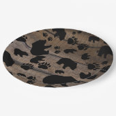 ブラックベアーブラックベアーズポーズ ペーパープレート (アングル)