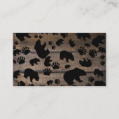 ブラックベアーブラックベアーズポーズ 名刺 (正面)