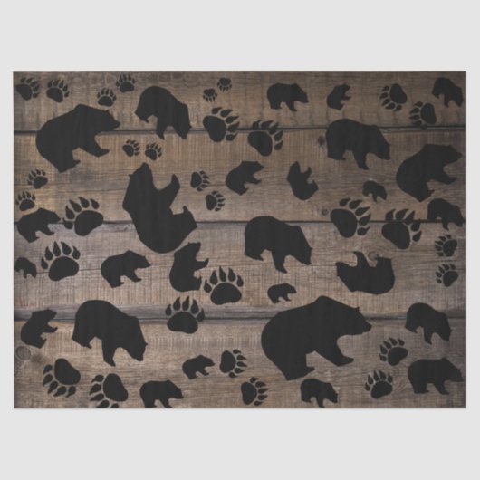 ブラックベアーブラックベアーズポーズ 薄葉紙 (正面)