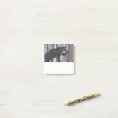 ブラックベアーポストitメモ ポストイット (デスク上)