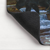 ブラックベアーワイルドライフサポーターマウスパッド マウスパッド (コーナー)