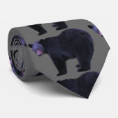 ブラックベアーワイルドライフファッションネクタイ ネクタイ (ロール)