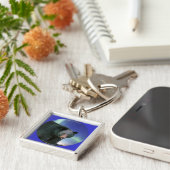 ブラックベアーワイルドライフラバー鍵チェーン キーホルダー (側面)