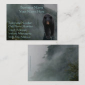 ブラックベアーワイルドライフ&ミスティフォレストの名刺 名刺 (正面/裏面)