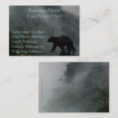 ブラックベアーワイルドライフ&ミスティフォレストの名刺 名刺 (正面/裏面)