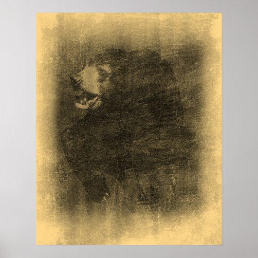 ブラックベアーヴィンテージアートポスター ポスター (正面)
