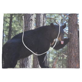 ブラックベア抱き枕 ラージペーパーバッグ