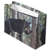 ブラックベア抱き枕 ラージペーパーバッグ (正面アングル)