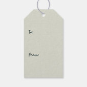 ブラックベア樺の木バークパインベリー ギフトタグ (裏面)