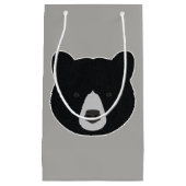 ブラックベア顔 スモールペーパーバッグ (正面)