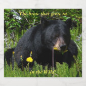 ブラックベア・イン・ザ・ワイルド ビールラベル (シングルラベル)