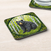 🐻 ブラックベア・バーチの森 コースター 郷土のギフト 🍃 (左側)