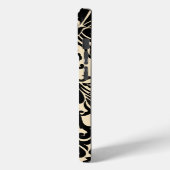 ブラックベクトルダマスクヴィンテージ女の子らしい女の子 Case-Mate iPhoneケース (裏面 / 左)