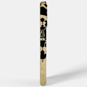 ブラックベクトルダマスクヴィンテージ金ゴールドiPhoneケース Case-Mate iPhoneケース (裏面 / 右)