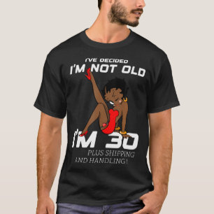 ブラックベティ誕生日ブやる気を起こさせるップ Tシャツ