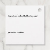 ブラックベリーおもしろいパール漫画のジャムパイと続く フェイバータグ (裏面)