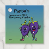 ブラックベリーおもしろいパール漫画のジャムパイと続く フェイバータグ (正面)