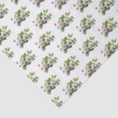 ブラックベリーと白の花 薄葉紙 (詳細)