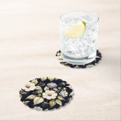 ブラックベリーと開花 ペーパーコースター (インサイチュ)