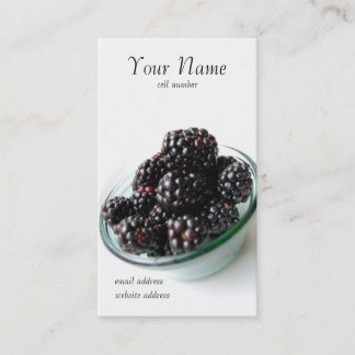ブラックベリーのプロフィールカード 名刺