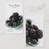ブラックベリーのプロフィールカード 名刺 (正面/裏面)