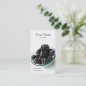 ブラックベリーのプロフィールカード 名刺 (スタンド正面)