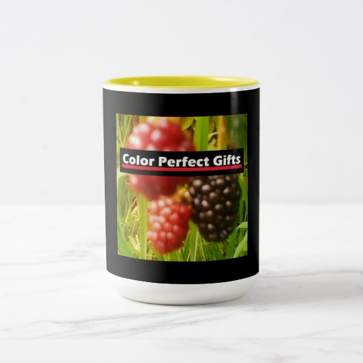 ブラックベリーのプロモーション ツートーンマグカップ (中央)