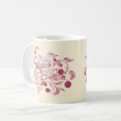 ブラックベリーの収穫 –  コーヒーマグカップ (正面左)