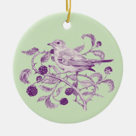 ブラックベリーの収穫 –  セラミックオーナメント