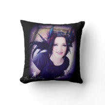 ブラックベリーの妖精の正方形の枕