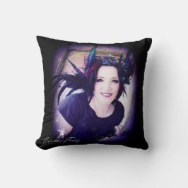 ブラックベリーの妖精の正方形の枕 クッション