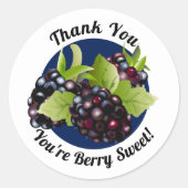 ブラックベリーの実  | ありがとう封筒シール ラウンドシール (正面)