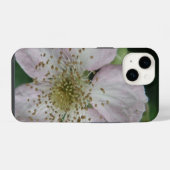 ブラックベリーの花 マクロ iPhoneケース (裏面横)