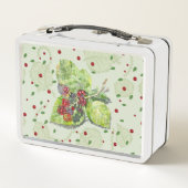 ブラックベリーの赤い果実 メタルランチボックス (裏面)