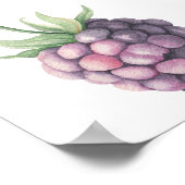 ブラックベリーの赤ちゃんシャワー ポスター (角)