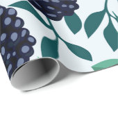 ブラックベリーを使った熱帯のシームレスなパターン ラッピングペーパー (ロールコーナー)