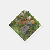 ブラックベリーを摘む3人の女の子(Brendekilde) スタンダードカクテルナプキン (角)