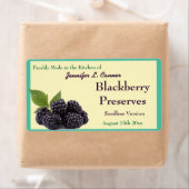 ブラックベリージャムまたは保存フルーツキャニングジャー ラベル (インサイチュ)