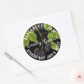 ブラックベリージャム製品ビジネスラベル ラウンドシール (封筒)