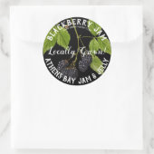 ブラックベリージャム製品ビジネスラベル ラウンドシール (バッグ)