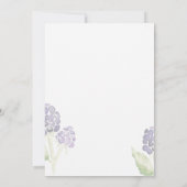 ブラックベリーデュオ |水彩結婚式の招待 招待状 (裏面)