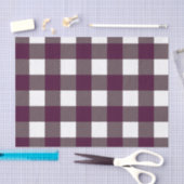 ブラックベリーバッファロープレイドパターンプリント 薄葉紙 (クラフト)