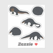 ブラックベリーパンゴリン シール (シート)