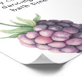 ブラックベリーファースト誕生日マイルストーン誕生日 ポスター (角)